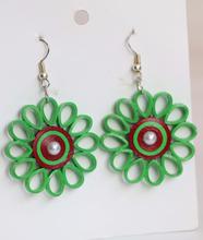 Handmade beautiful paper earrings new arrival