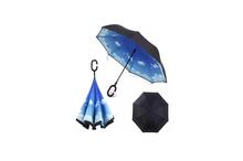 C-Handle Double Layer Upside Down Inverted Umbrella Reverse