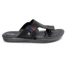 aeroblu Black Slip On Casual Sandals For Men - QT89