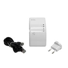 Portable 2.4GHz 802.11b/g/n 300Mbps Wireless WiFi Repeater - White