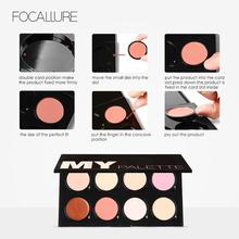 FOCALLURE Big 8 Colors DIY Design Face Bronzer Pressed Blush