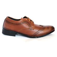 Reddish Brown Dotted Lace Up Formal Shoes For Men-2154