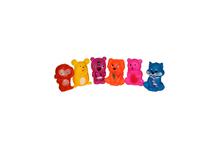 Multicolored Squeeze Popper Toys Set - 6 Pcs