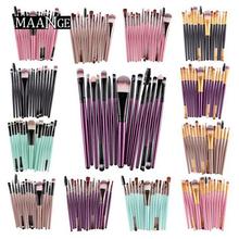 MAANGE Pro 15Pcs Makeup Brushes Set Eye Shadow Foundation