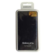 EF-WA710PBEGWW Galaxy A7 Flip Wallet Cover - Shiny Black