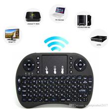 i8 Mini Wireless Keyboard Touchpad - Black
