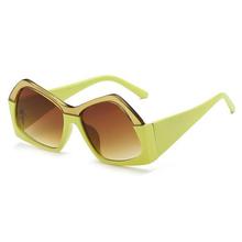 SHAUNA Double Colors Oversize Women Sunglasses Fashion