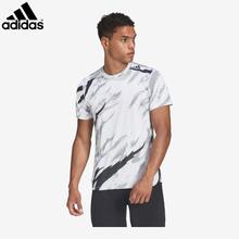 Adidas White M D4T AOP T-Shirt For Men HB9174