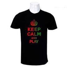 Black Holi Theme Round Neck T-Shirt