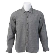 Gray Cotton Casual Shirt For Men