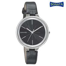 Sonata Black Dial Analog Watch For Women - 87020YM01