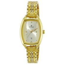 Titan Analog Beige Dial Women's Watch-2571YM01