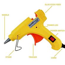 20W 20 WATT 7MM HOT MELT Glue Gun with ON Off Switch and LED