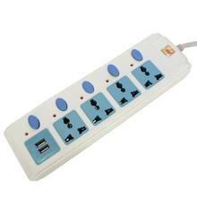 Everday Multi Plug With 2 USB Ports - White