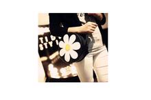 Flower Round Cross Body Vintage Style PU Leather Bag For Women