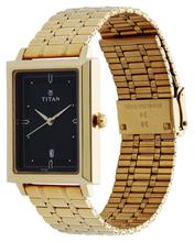 Titan Black Dial Stainless Steel Strap Watch - 1715Ym03