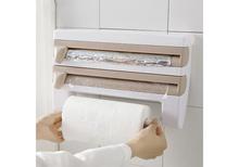 Multifunctional Wall Mounted  Aluminum Foil Paper Tissue Towel Holder & Dispenser