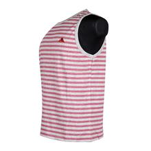 Red / Grey Striped Tank Top for Men