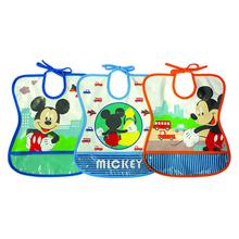 The First Years Water Repellent Mickey Mouse Baby Tie Bibs - Y10100