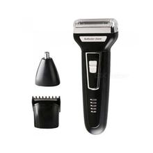 Kemei Black 3 In 1 Reciprocating Three Blades Electric Trimmer - KM-6558