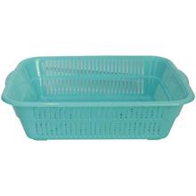 Bagmati Aqua Green Plastic Fruit & Vegetable Sieve Basket- Medium