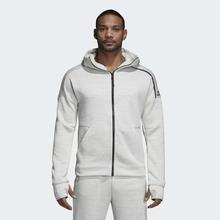 Adidas Light Grey Z.N.E. Fast Release Athletic Hoodie For Men - CY9904