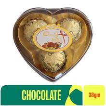 Only Love Chocolate 3 Pcs Heart Golden 38 gm