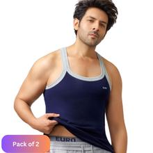 Pack Of 2 Euro Micra Gym Vest For Men (Color May Vary)