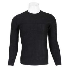 Black Textured Sweater For Men (8807)