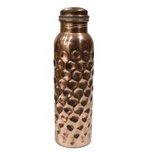 Copper Textured Decorative Bottle with Lid