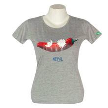 Grey Chilli Nepal Printed T-Shirt For Women