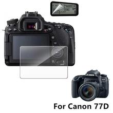 Tempered Glass With Shoulder Screen Protector For Canon 77D