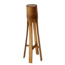 Brown Bamboo Candle Holder