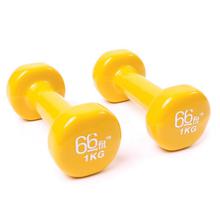 66fit Vinyl Coated Dumbbell Set Of 2 x 1kg