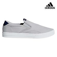 Adidas Grey/White VS Set Slip-On Court Shoes For Men - DB0105