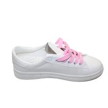 White Sneaker with Pink Lace Shoe For Women