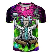 Rick and Morty t shirt Galaxy tshirt Men t-shirt 3D Tops&Tees Funny