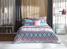 Lotus Midas Multicolored Micro Tex Printed Fitted Bedsheet With 2 Pillow Covers - MI-043A