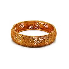 Plant Gold Toned Bangle For Women