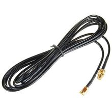 Wi-Fi Antenna RP-SMA M-F Connector Extension Cable - Black (3M)