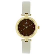 Titan Leather Strap Watch for Women - 2574YL01