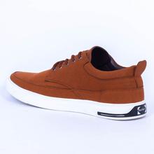 Caliber Shoes Tan  Brown  Casual Lace Up Shoes For Men - (536 SR )