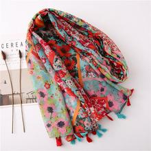 Korean Style Sun Protection Premium Printed Scarves For