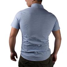 White Half Plain Shirt for Men with Printed Goji