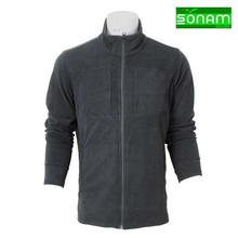 Sonam Gears Black Single Fleece Jacket For Men (602)