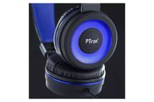 PTron Mamba Stereo Wired Headphone With Mic (Black/Blue) For All Smartphones