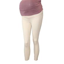 Off-White Cotton Maternity Leggings For Women - K-0207