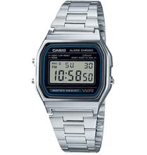 Casio Stainless Steel Digital Watch For Men-A158WA-1DF