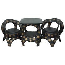 Recycled Tyre Outdoor Rectangle Table & Chair Set