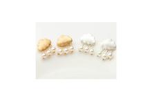 Silver Toned Faux Pearl Danglers Earrings For Women